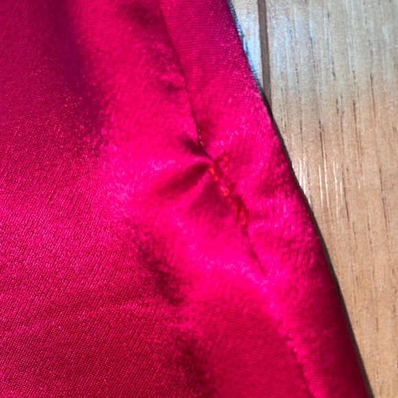 Zara Satin Mini Skirt - Fuchsia sz Small - Picture 6 of 6